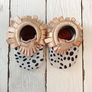 Freshly Picked Dalmatian Moccasins